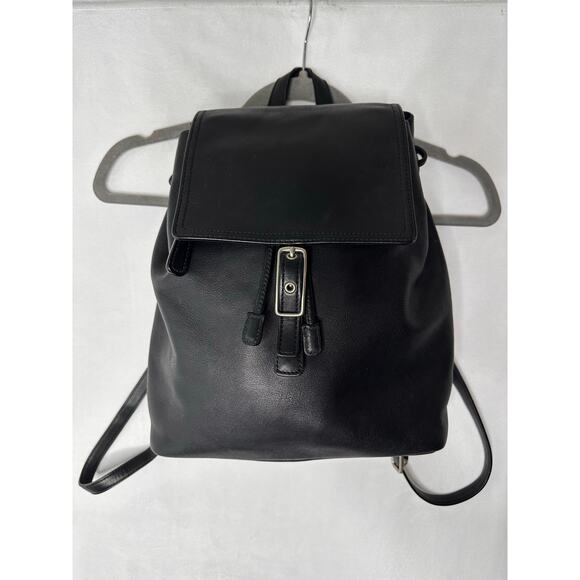 VTG Coach Legacy West Hampton Leather Backpack 9827 Black Purse Daypack Bag - Picture 1 of 12